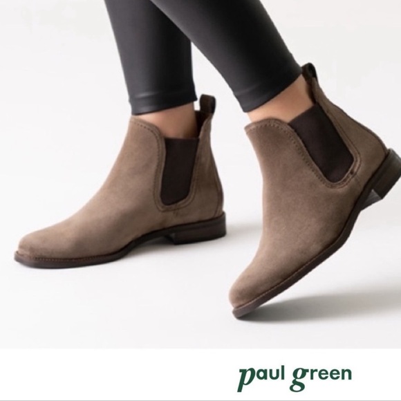 PAUL GREEN JAX SUEDE BOOTIES BROWN US SIZE 8.5 PAUL GREEN...